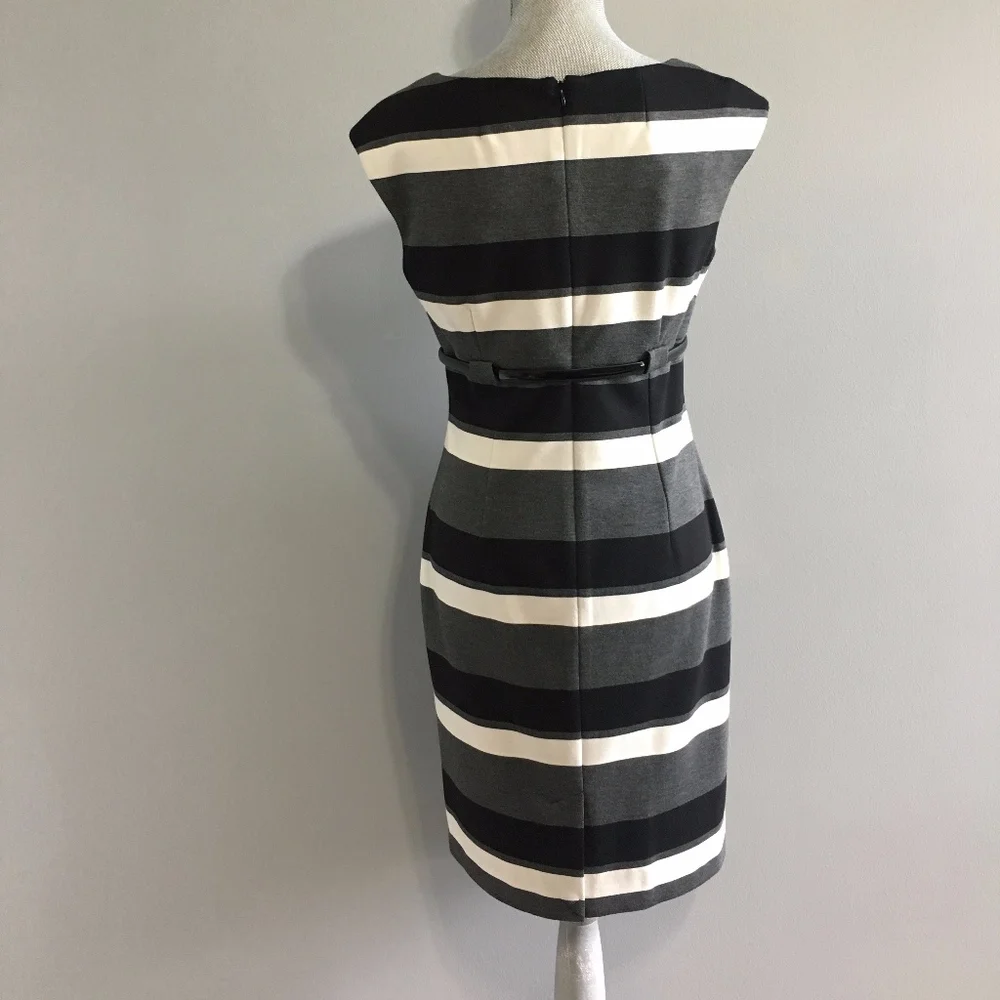 Calvin Klein Striped Sheath Dress - Picture 4 of 5